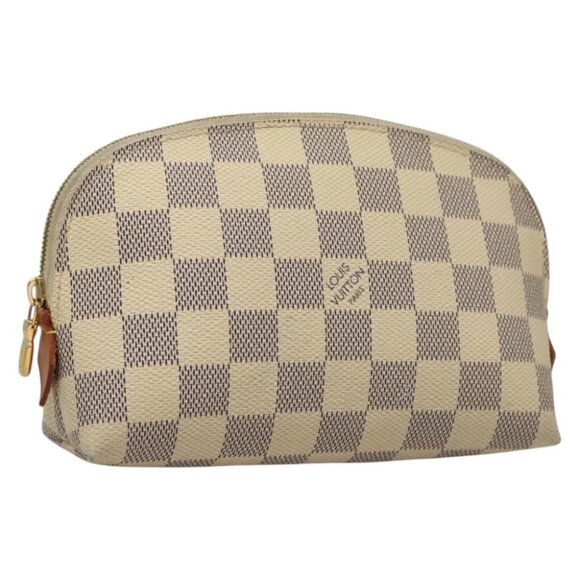LOUIS VUITTON Damier Azur Pochette Cosmetic PM Pouch - Picture 1 of 15